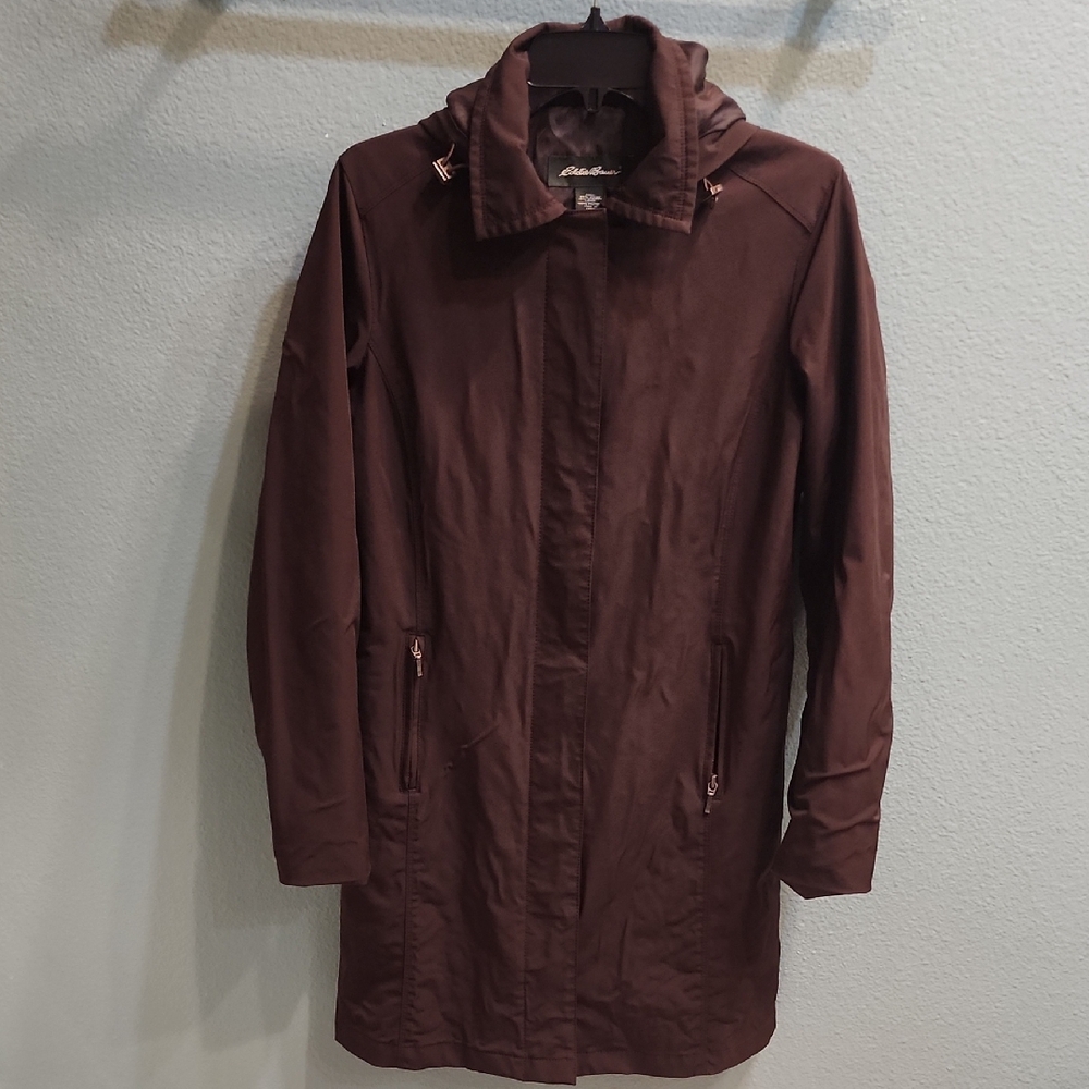 Eddie Bauer Trench Coat Brown Size Small